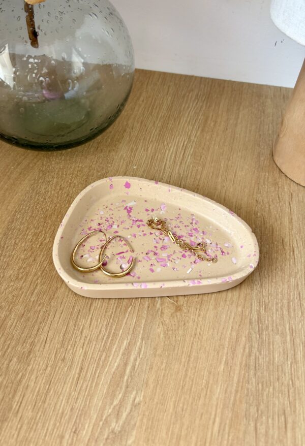 Vide-poche terrazzo rose