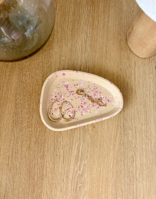 Vide-poche terrazzo rose