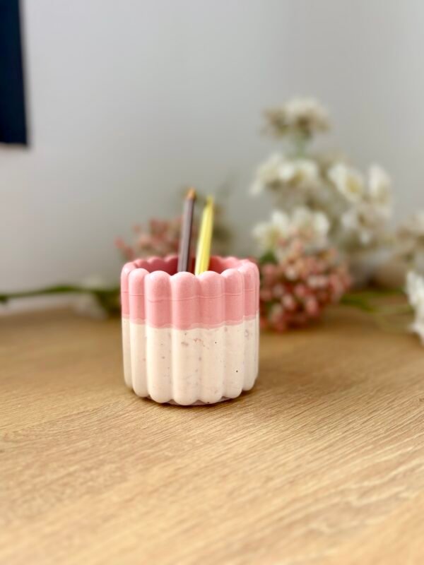 Pot bubble bicolore rose