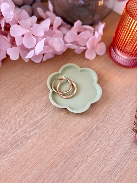 Vide-poche fleur kaki