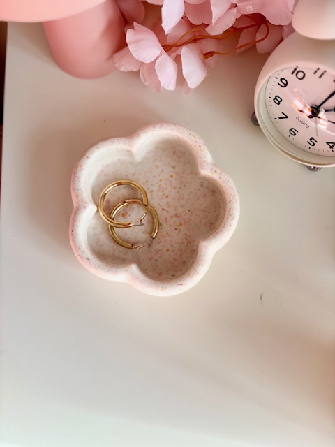 Fluffy fleur terrazzo multicolore