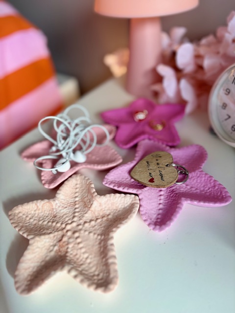 Étoile de mer marbrée beige rosé