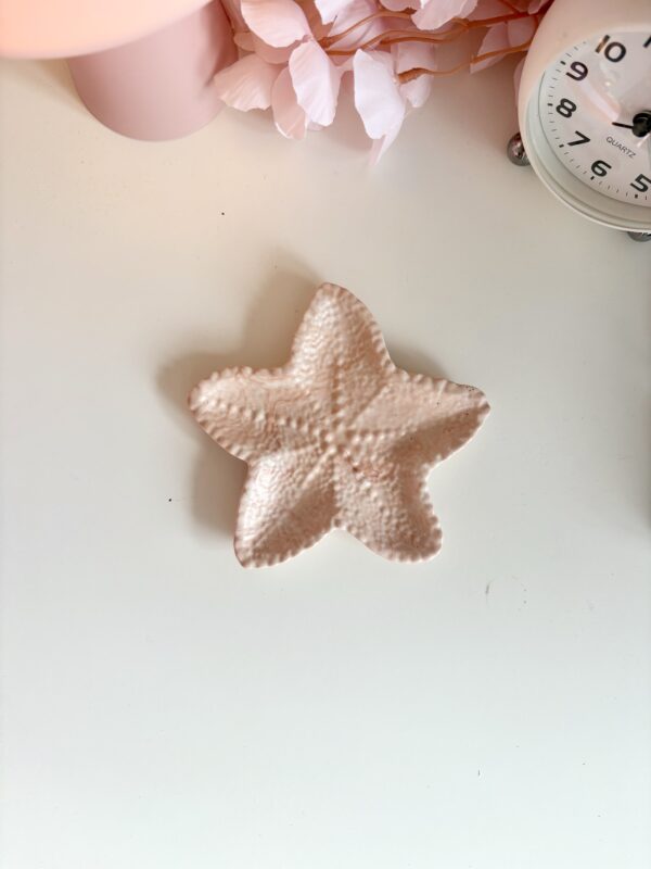 Étoile de mer marbrée beige rosé