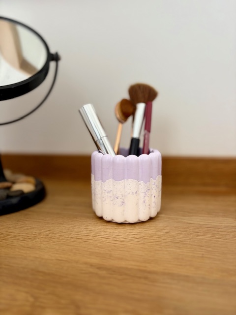 Pot terrazzo violet bubble