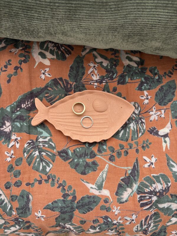 Vide-poche poisson terracotta