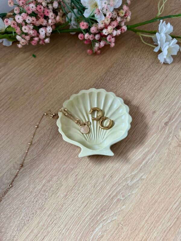 Vide-poche coquillage kaki