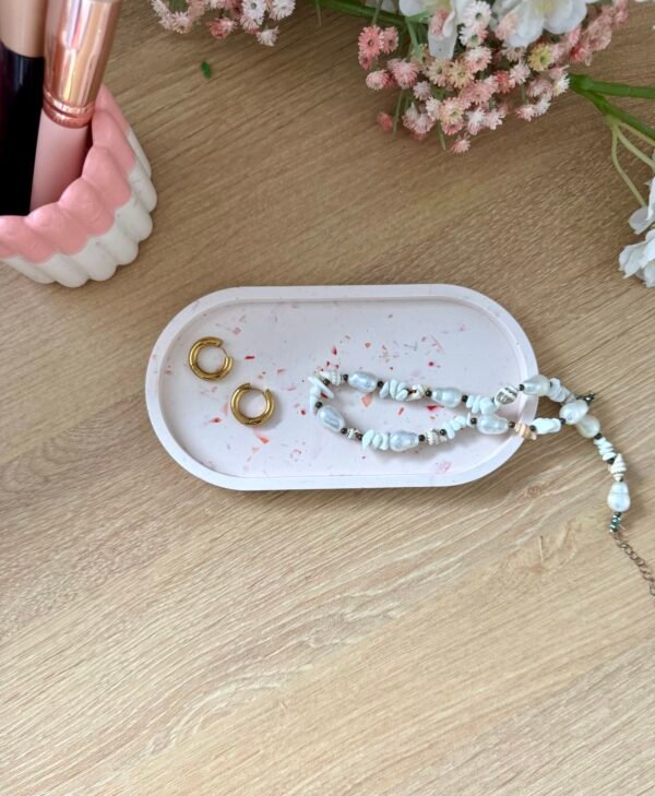 Vide-poche terrazzo rose